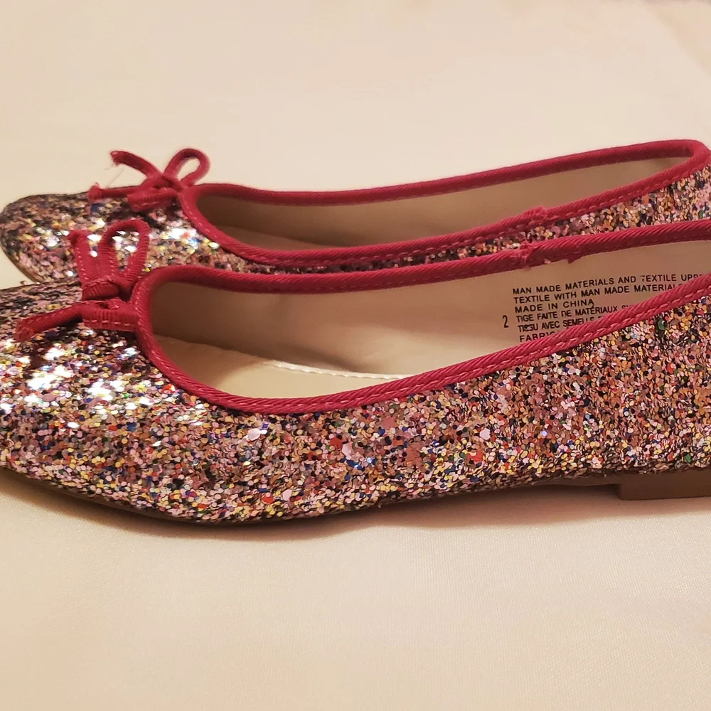 Girl's 2 Cherokee Fleta Glitter Ballet Flat